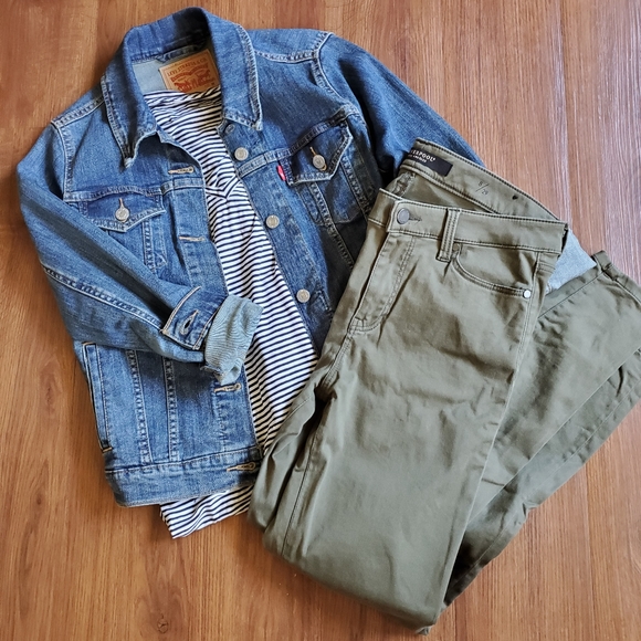 Liverpool Jeans Company Denim - Liverpool Olive Green Pants